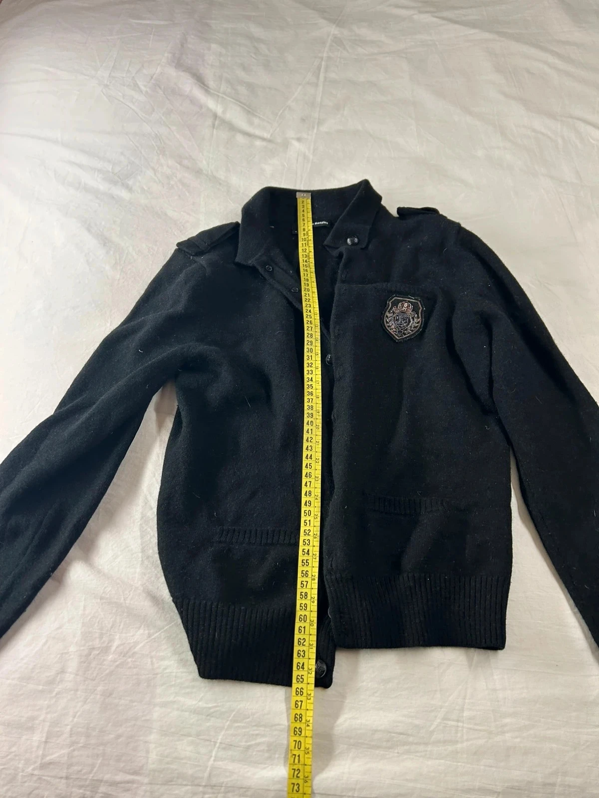 Jersey blazer cardigan negro The Kooples estilo vintage retro y2k – photo 8
